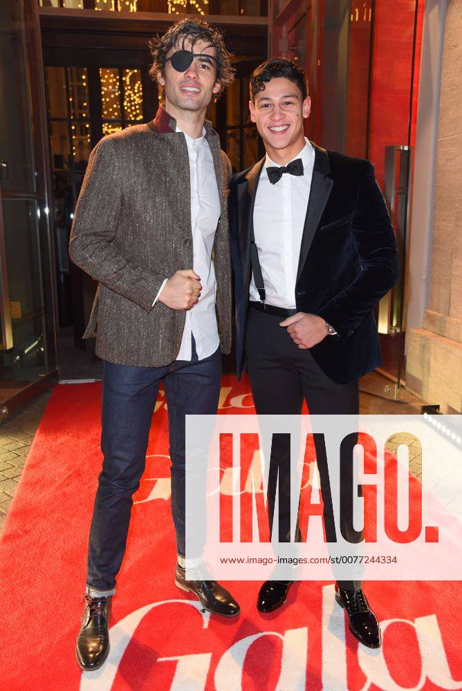 Nik Xhelilaj, Emilio Sakraya Moutaoukkil Berlinale Opening Night by Gala und UFA im Hotel Das Stue in Berlin am 09.02.2017