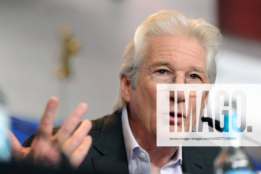 Schauspieler Richard Gere anlässlich der Pressekonferenz zum Film THE DINNER während der 67. Berlinale snapshot-photography xK.M.Krause