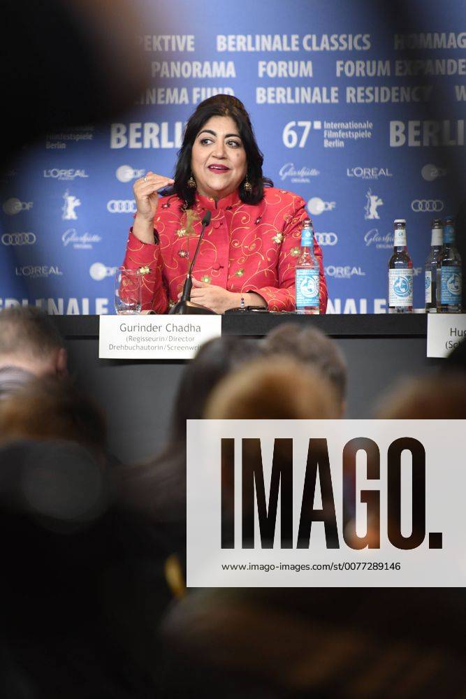 Regisseurin Gurinder Chandha bei der Pressekonferenz zum Film VICEROY S HOUSE anlässlich der 67. Berlinale 67. Internationale Filmfestspiele Berlin
