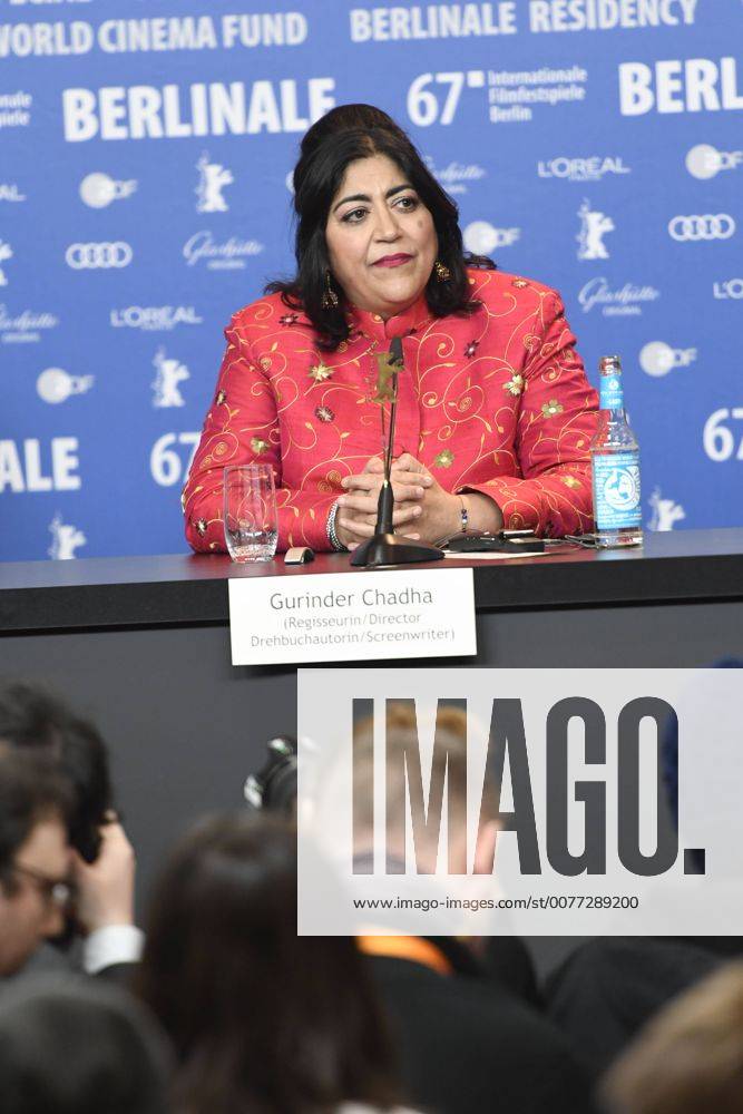 Regisseurin Gurinder Chandha bei der Pressekonferenz zum Film VICEROY S HOUSE anlässlich der 67. Berlinale 67. Internationale Filmfestspiele Berlin