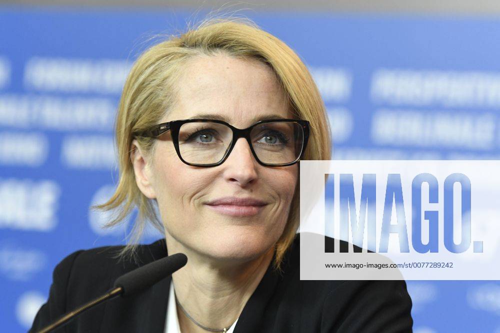 Schauspielerin Gillian Anderson bei der Pressekonferenz zum Film VICEROY S HOUSE anlässlich der 67. Berlinale 67. Internationale Filmfestspiele Berlin