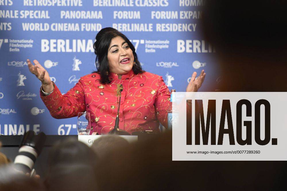 Regisseurin Gurinder Chandha bei der Pressekonferenz zum Film VICEROY S HOUSE anlässlich der 67. Berlinale 67. Internationale Filmfestspiele Berlin