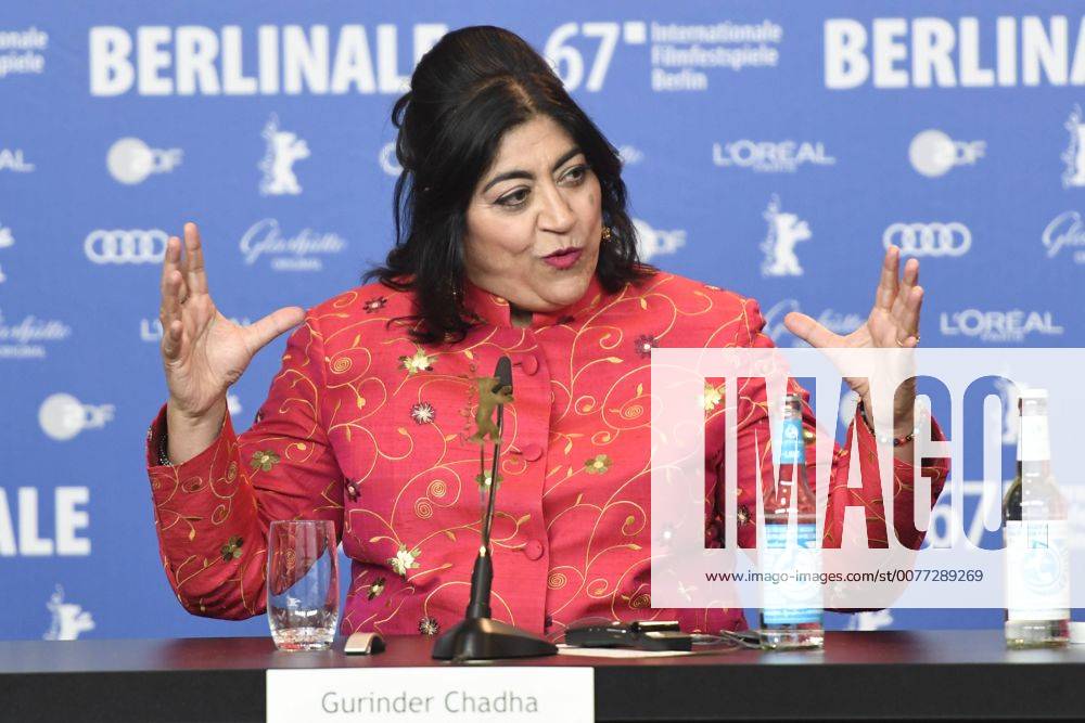 Regisseurin Gurinder Chandha bei der Pressekonferenz zum Film VICEROY S HOUSE anlässlich der 67. Berlinale 67. Internationale Filmfestspiele Berlin