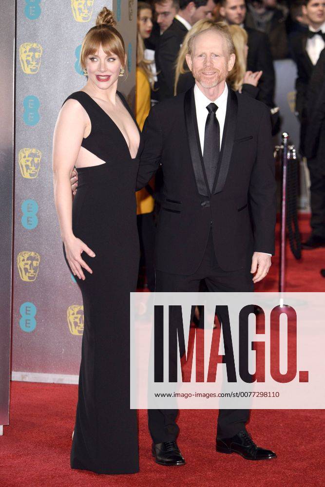Bryce Dallas Howard mit Vater Ron Howard bei der Verleihung der BAFTA Film Awards 2017 70th British Academy Film Awards im Royal Opera House. London, 12.02.2017 Bryce Dallas Howard, Ron Howard Foto:xS.xFuturexImage