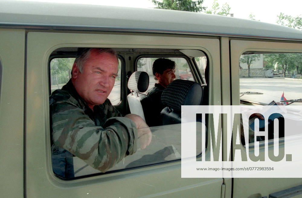 19930623 ARCHIVE Ratko Mladic, Serbian commander-in-chief during the Bosnian war, June 23, 1993 in Han Pijesak, Bosnia Mladic has been arrested by Serbian police HAN PIJESAK Bosnia Herzegovina x4x
