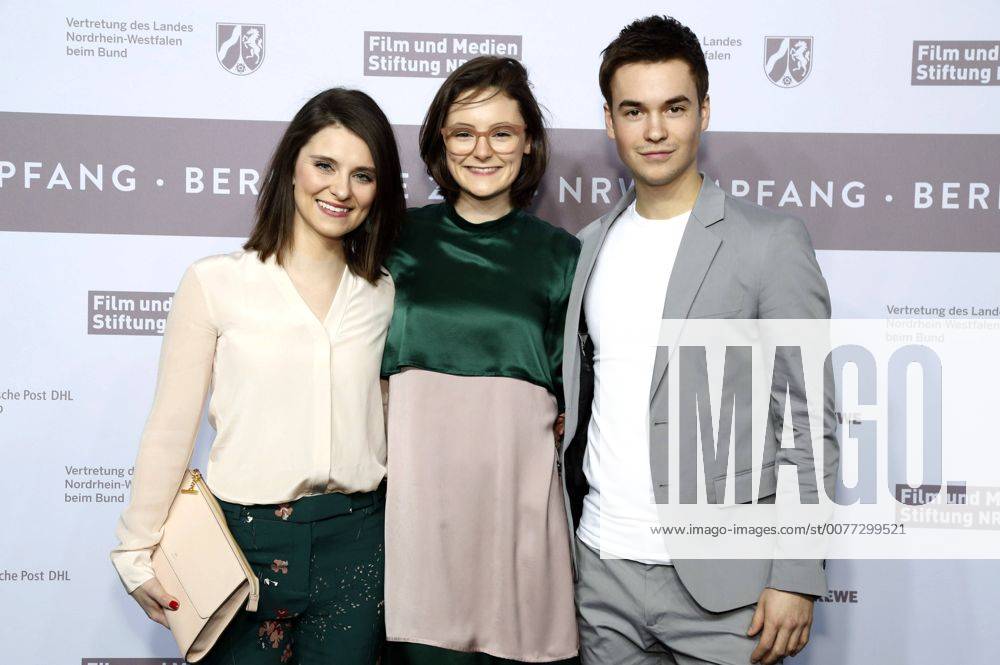 Natalia Rudziewicz, Lea van Acken und Louis Held beim NRW Empfang 2017 während der Berlinale 2017 in der Vertretung des Landes Nordrhein-Westfalen. Berlin, 12.02.2017 Foto:xD.xBedrosianx xFuturexImage