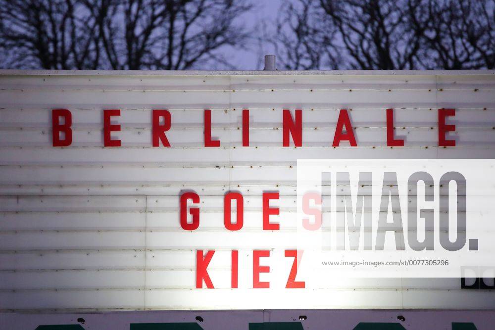 Anzeigetafel am Odeon Kino im Rahmen von Berlinale Goes Kiez am 13. Februar 2017 in Berlin. Berlinale Goes Kiez