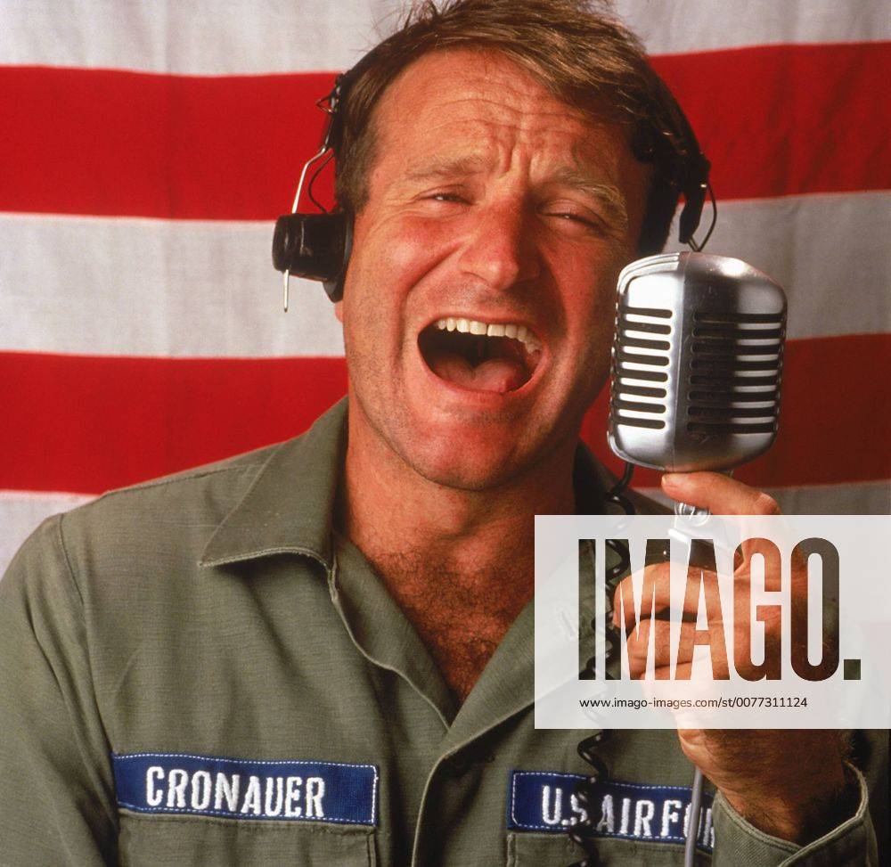 Aug. 11, 2014 - Actor and comedian Robin Williams has been found dead in his California home in a suspected suicide, according to the Marin County Sheriff s Office. He was 63. PICTURED: Dec 23, 1987 - Bangkok, Thailand - Actor ROBIN WILLIAMS stars as A2C Adrian Cronauer in Good Morning Vietnam. - ZUMAg90_ 19871223_jlr_g90_843
