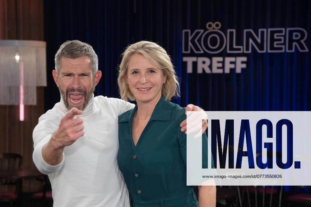 From left Micky BEISENHERZ, presenter, Susan LINK, presenter, host of the program ,,Koelner Treff,, on WDR television