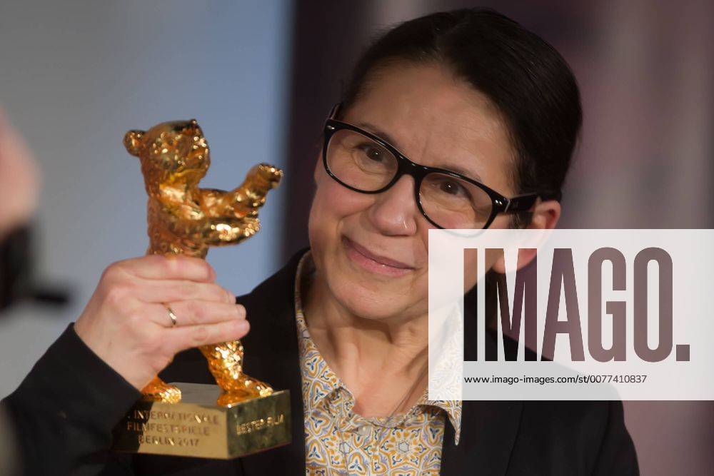 Hungarian director Ildiko Enyedi of the film On Body and Soul attends a press conference in Budapest, Hungary, on Feb. 21, 2017. Hungarian film On Body and Soul won the Golden Bear for Best Film award at the 67th Berlin International Film Festival on Feb. 18. ) HUNGARY-BUDAPEST-FILM- ON BODY AND SOUL -GOLDEN BEAR-DIRECTOR-PRESS CONFERENCE AttilaxVolgyi