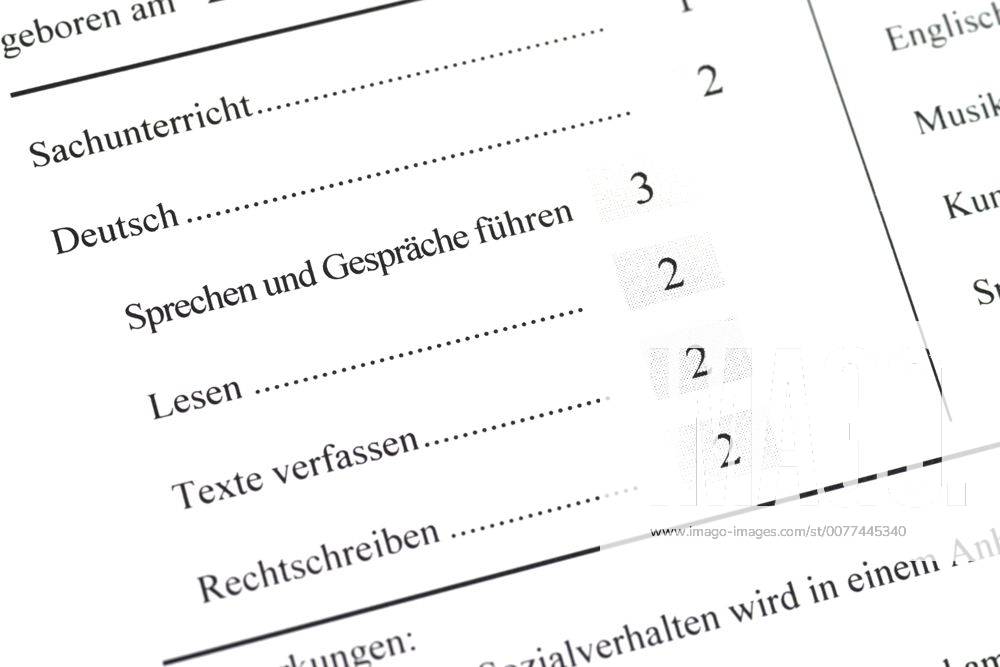 Schulzeugnis Schulzeugnis