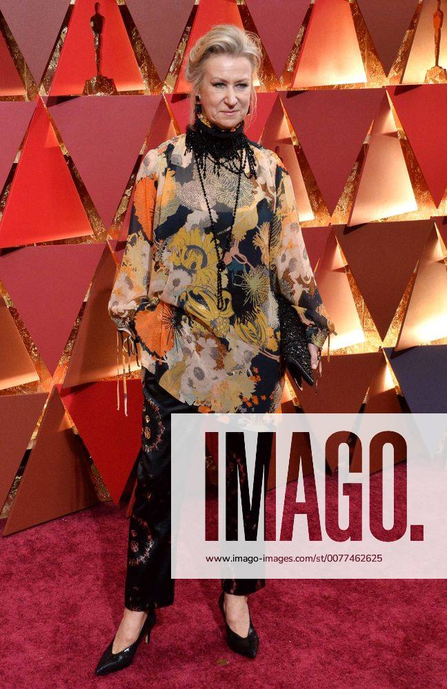 Costume designer Joanna Johnston arrives on the red carpet for the 89th annual Academy Awards at the Dolby Theatre in the Hollywood section of Los Angeles on February 26, 2017. LAP20170226473 JIMxRUYMEN