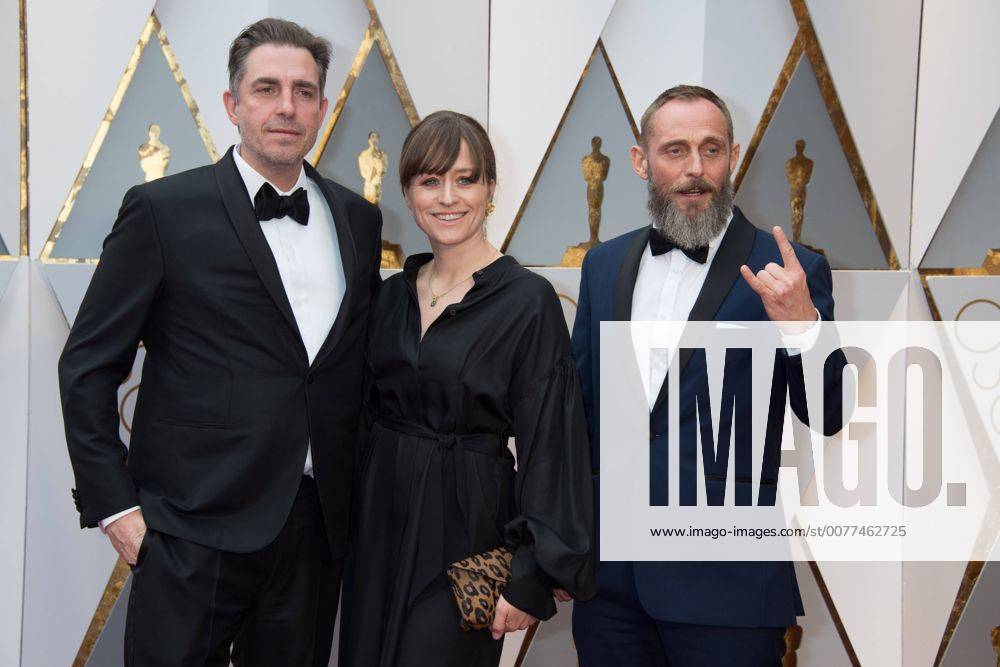 Feb 26, 2017 - Hollywood, California, U.S - Oscar-nominee Martin Zandvliet, Roland Moller and guest arrive at The 89th Oscars® at the Dolby Theatre in Hollywood, CA on Sunday, February 26, 2017. Hollywood U.S - ZUMAz03_ 20170226_sho_z03_301