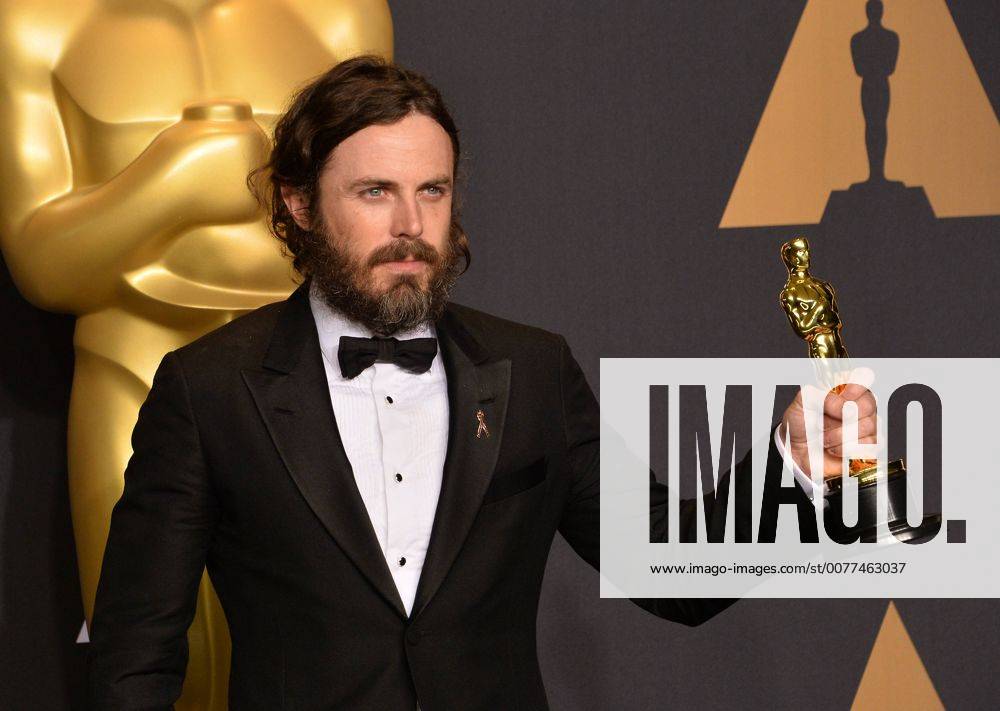 Actor Casey Affleck, winner of the award for Actor in a Leading Role for Manchester by the Sea , appears backstage during the 89th annual Academy Awards at Loews Hollywood Hotel in the Hollywood section of Los Angeles on February 26, 2017. LAP201702261031 JIMxRUYMEN