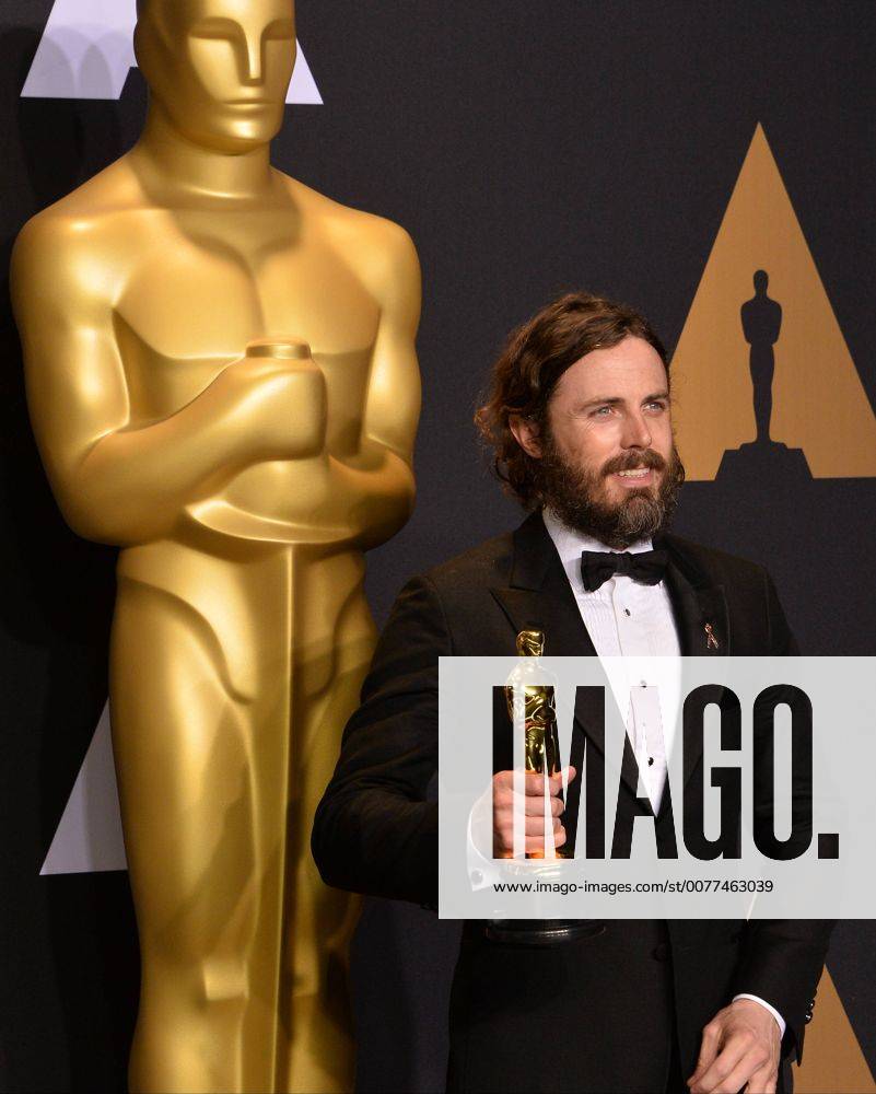 Actor Casey Affleck, winner of the award for Actor in a Leading Role for Manchester by the Sea , appears backstage during the 89th annual Academy Awards at Loews Hollywood Hotel in the Hollywood section of Los Angeles on February 26, 2017. LAP201702261033 JIMxRUYMEN