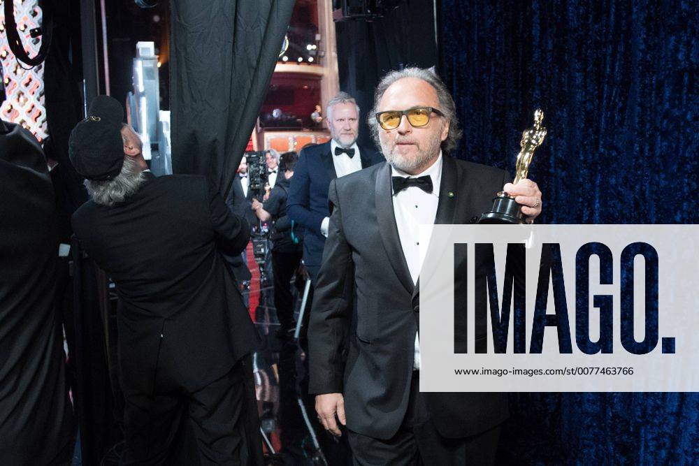 Feb 26, 2017 - Hollywood, California, U.S - Christopher Nelsoni and ALESSANDRO BERTOLAZZI backstage after accepting the Oscar® for Achievement in makeup, for work on Suicide Squad during the live ABC Telecast of The 89th Oscars® at the Dolby® Theatre in Hollywood, CA on Sunday, February 26, 2017. Hollywood U.S - ZUMAz03_ 20170226_sho_z03_541