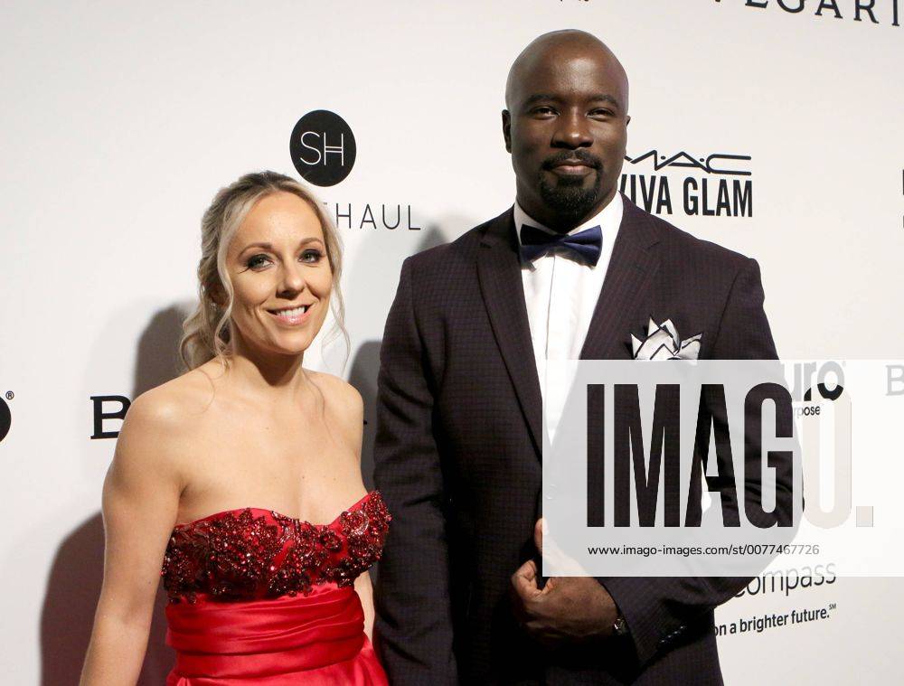 Actor Mike Colter and his wife Iva arrive for the Elton John Aids Foundation s 25th annual Academy Awards viewing party at West Hollywood Park in Los Angeles on February 26, 2017. LAP201702263019 HOWARDxSHEN
