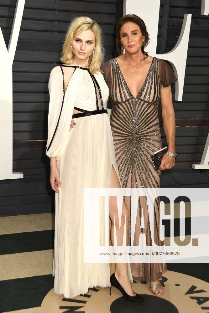 Beverly Hills, CA, United States - 26 February 2017 - Beverly Hills, California - Andreja Pejic, Caitlyn Jenner. 2017 Vanity Fair Oscar Party held at the Wallis Annenberg Center. Photo Credit: AdMedia Beverly Hills United States - ZUMAa123 20170226_zaa_a123_963