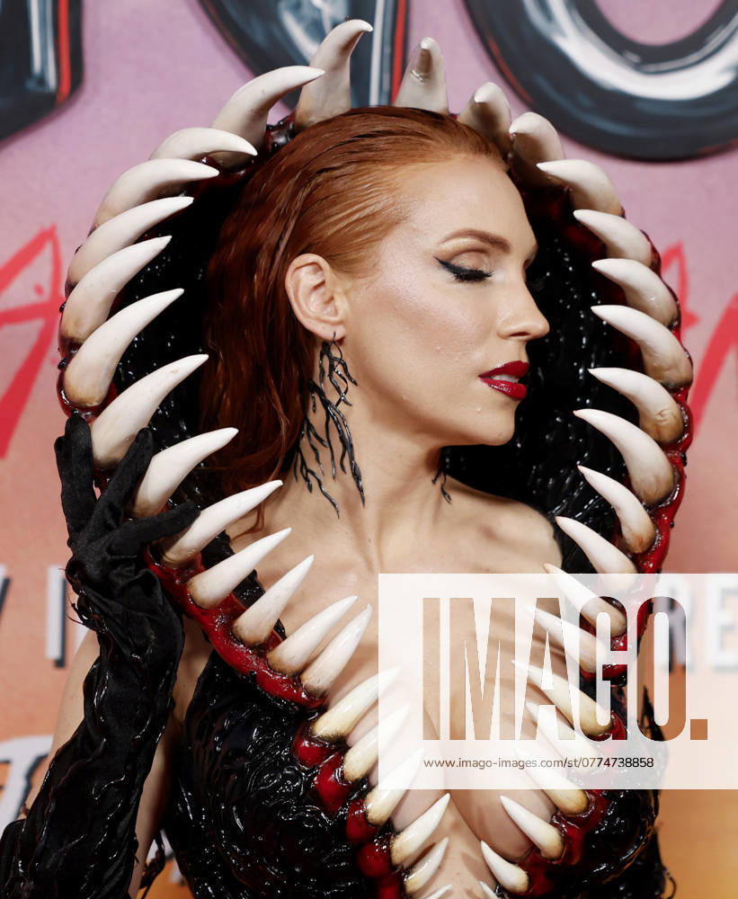 Grace McClung arrives on the red carpet at the Venom: The Last Dance New York Premiere at Regal Times Square on Monday, October 21, 2024 in New York City. NYP20241021232 JOHNxANGELILLO