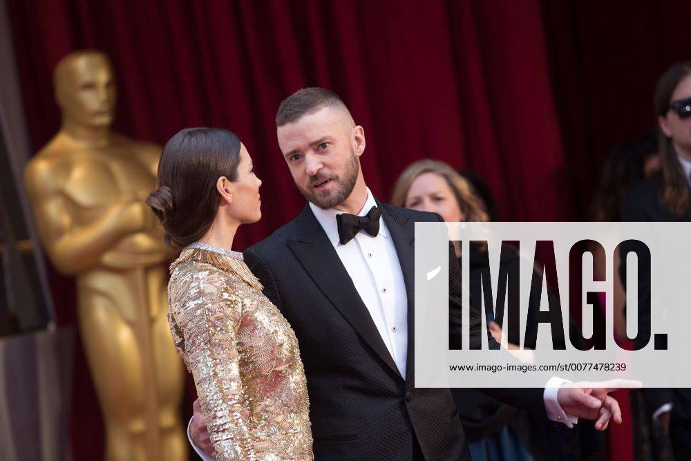 Feb 26, 2017 - Hollywood, California, U.S. - Oscar Nominee, JUSTIN TIMBERLAKE, arrives with JESSICA BIEL on the red carpet at The 89th Oscars at the Dolby Theatre in Hollywood, CA on Sunday, February 26, 2017. Hollywood U.S. - ZUMAz03_ 20170226_sho_z03_841