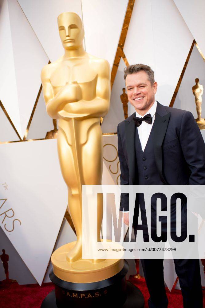 Feb 26, 2017 - Hollywood, California, U.S. - MATT DAMON, Oscar nominee, arrives on the red carpet of The 89th Oscars at the Dolby Theatre in Hollywood, CA on Sunday, February 26, 2017. Hollywood U.S. - ZUMAz03_ 20170226_sho_z03_796