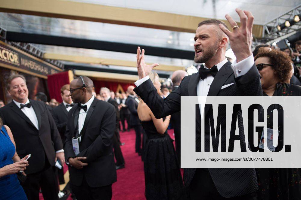Feb 26, 2017 - Hollywood, California, U.S. - Oscar-nominee JUSTIN TIMBERLAKE arrives at The 89th Oscars at the Dolby Theatre in Hollywood, CA on Sunday, February 26, 2017. Hollywood U.S. - ZUMAz03_ 20170226_sho_z03_806