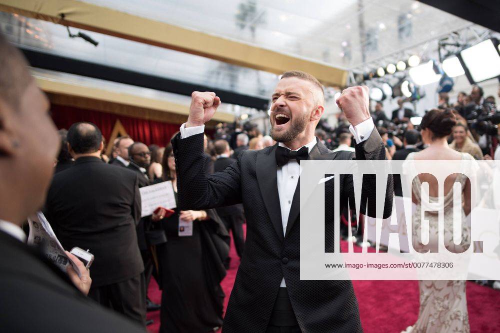 Feb 26, 2017 - Hollywood, California, U.S. - Oscar-nominee JUSTIN TIMBERLAKE arrives at The 89th Oscars at the Dolby Theatre in Hollywood, CA on Sunday, February 26, 2017. Hollywood U.S. - ZUMAz03_ 20170226_sho_z03_805