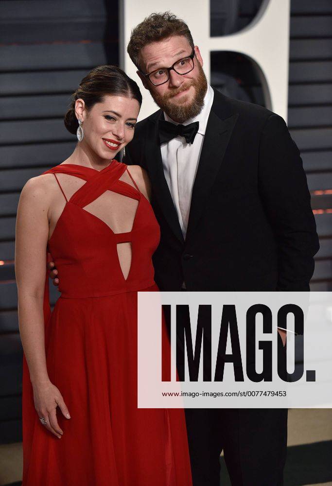 Seth Rogen and his wife Lauren Miller attend the Vanity Fair Oscar Party at the Wallis Annenberg Center for the Performing Arts in Beverly Hills, California on February 26, 2017. LAP201702262116 CHRISTINExCHEW