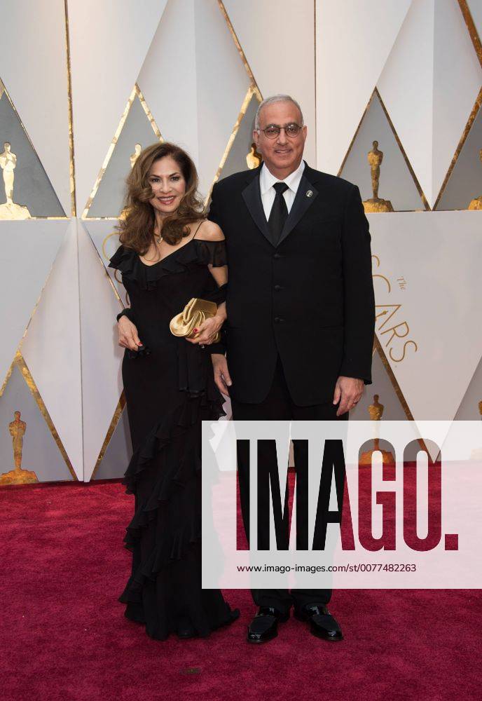 Feb 26, 2017 - Hollywood, California, U.S - Oscar nominee Jeffrey Haboush and guest arrive on the red carpet at The 89th Oscars at the Dolby Theatre in Hollywood, CA on Sunday, February 26, 2017. Hollywood U.S - ZUMAz03_ 20170226_sho_z03_327