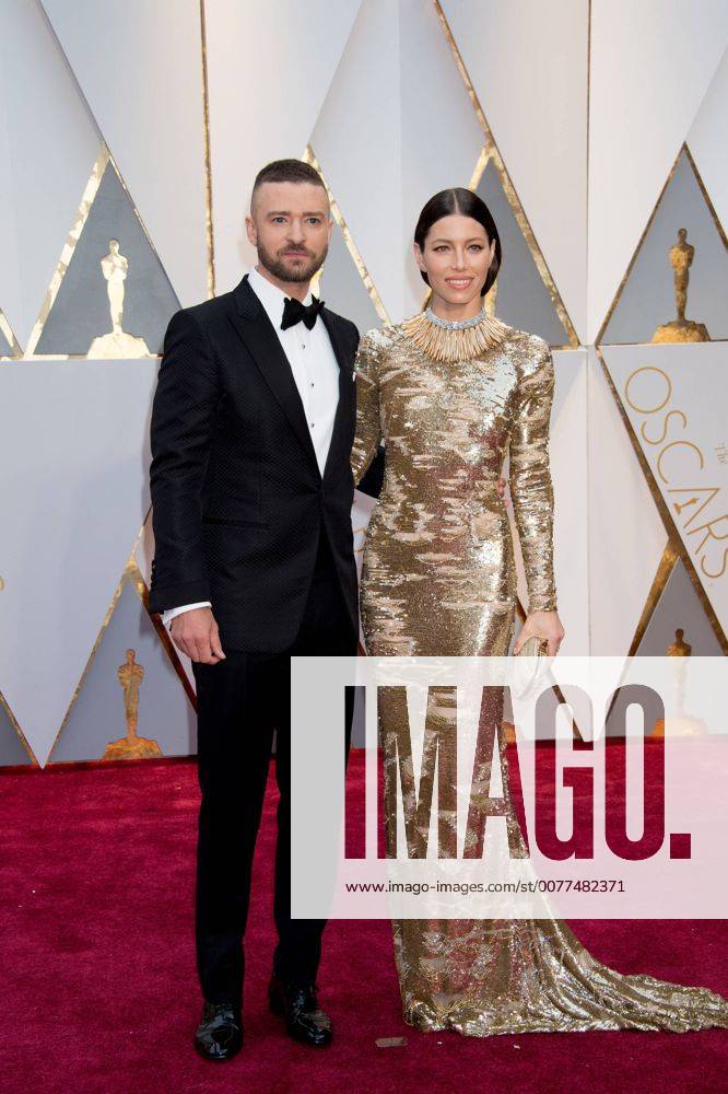 Feb 26, 2017 - Hollywood, California, U.S - Oscar-nominee JUSTIN TIMBERLAKE and JESSICA BIEL arrive at The 89th Oscars at the Dolby Theatre in Hollywood, CA on Sunday, February 26, 2017. Hollywood U.S - ZUMAz03_ 20170226_sho_z03_465