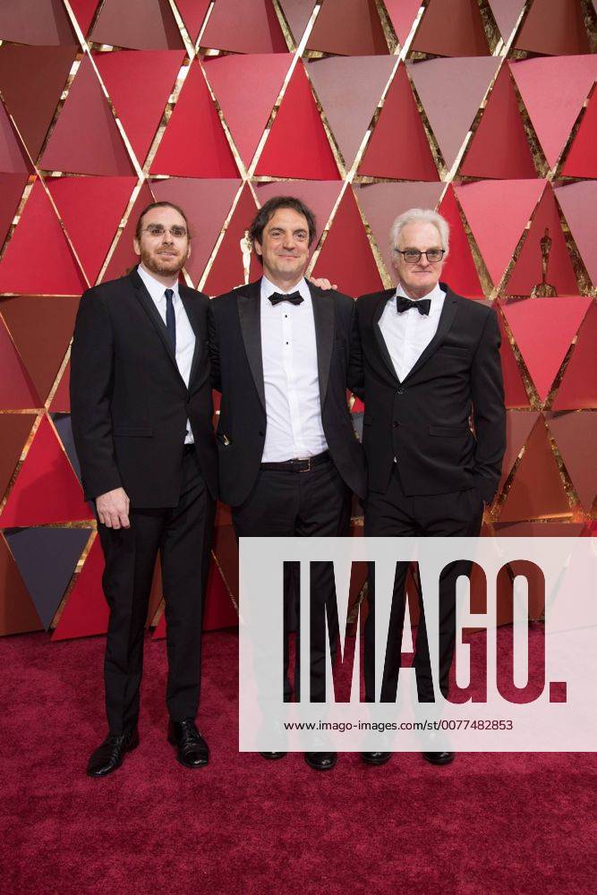 Feb 26, 2017 - Hollywood, California, U.S - Bernard Gariepy Strobl, Oscar nominee, Sylvain Bellemare, Oscar nominee and Claude La Haye, Oscar nominee, arrive on the red carpet of The 89th Oscars at the Dolby Theatre in Hollywood, CA on Sunday, February 26, 2017. Hollywood U.S - ZUMAz03_ 20170226_sho_z03_263