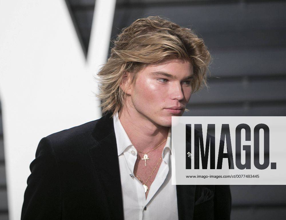 Beverly Hills, California, U.S - Jordan Barrett on the red carpet at the 2017 Vanity Fair Oscar Party held at the Wallis Annenberg Center in Beverly Hills, California, Sunday February 26, 2017. JAVIER ROJAS PI Beverly Hills U.S. - ZUMAp124 20170227_zaa_p124_112
