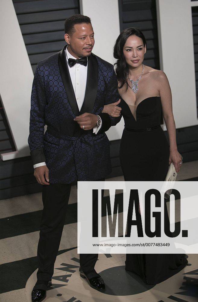 Beverly Hills, California, U.S - Terrence Howard & Mira Pak on the red carpet at the 2017 Vanity Fair Oscar Party held at the Wallis Annenberg Center in Beverly Hills, California, Sunday February 26, 2017. JAVIER ROJAS PI Beverly Hills U.S. - ZUMAp124 20170227_zaa_p124_116