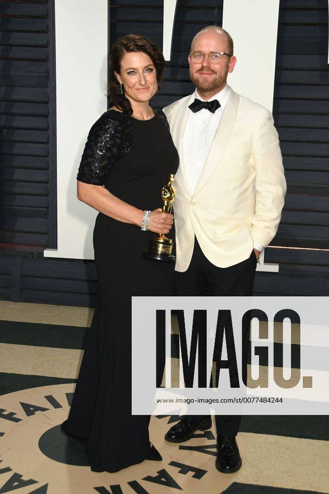 Beverly Hills, CA, United States - 26 February 2017 - Beverly Hills, California - Adele Romanski, James Laxton. 2017 Vanity Fair Oscar Party held at the Wallis Annenberg Center. Photo Credit: AdMedia Beverly Hills United States - ZUMAa123 20170227_zaa_a123_953