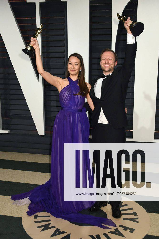 Beverly Hills, CA, United States - 26 February 2017 - Beverly Hills, California - Joanna Natasegara, Orlando von Einsiedel. 2017 Vanity Fair Oscar Party held at the Wallis Annenberg Center. Photo Credit: AdMedia Beverly Hills United States - ZUMAa123 20170227_zaa_a123_930