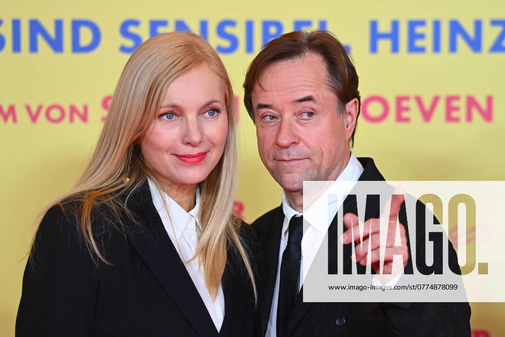 V re Jan Josef LIEFERS actor , Nadja UHL actress World Premiere ALTER WEISSER MANN on 22 10 2024 at the Mathaeser Kino in Munich