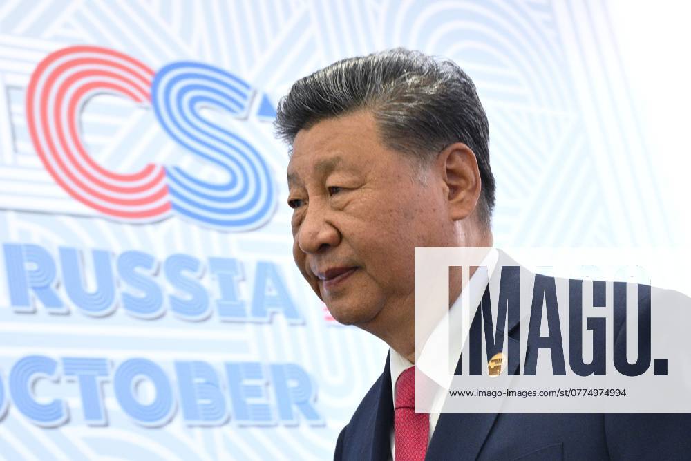 16th BRICS summit. Arrival of heads of delegation 8790043 23.10.2024 Heads of delegation arrive at the 16th BRICS summit. President of China Xi Jinping. Images can be used on the condition that the photographer?s name and source are mentioned in the following order: name of the photographer brics-russia2024.ru host photo agency. Kirill Zykov Photohost agency brics-russia2024.ru Kazan Republic of Tatarstan Russia