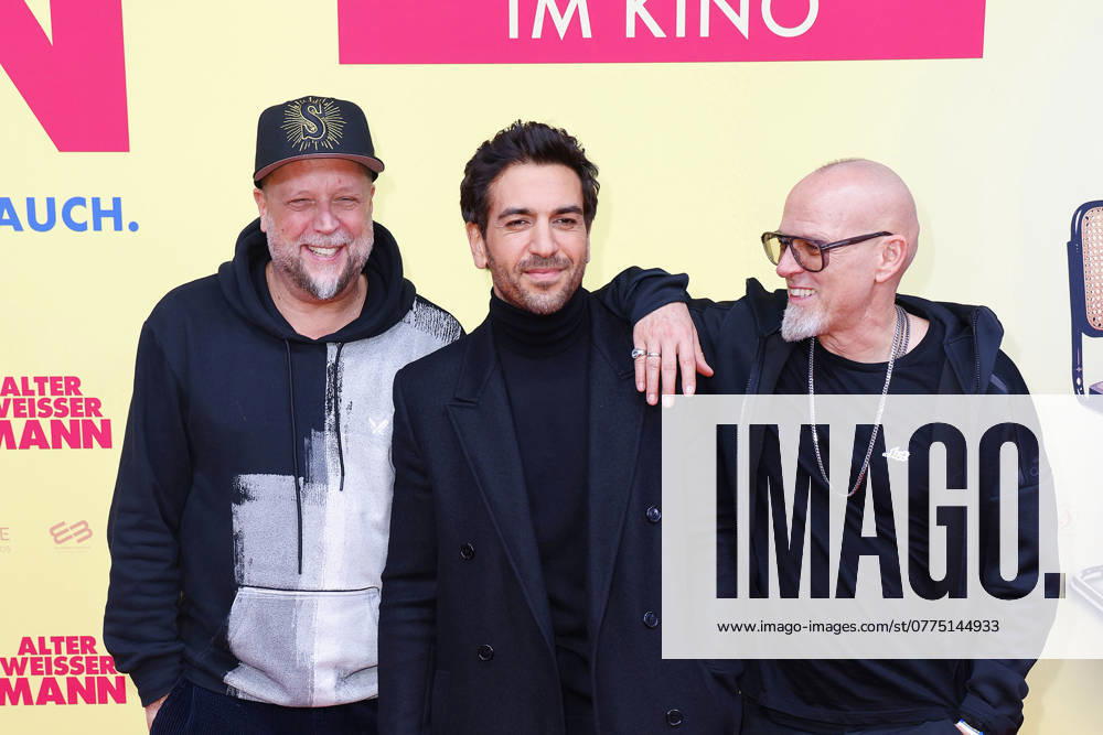 Smudo, Elyas M Barek and Thomas D at the Alter Weisser Mann film premiere on 24 10 2024 in Berlin Alter Weisser Mann film premiere in Berlin