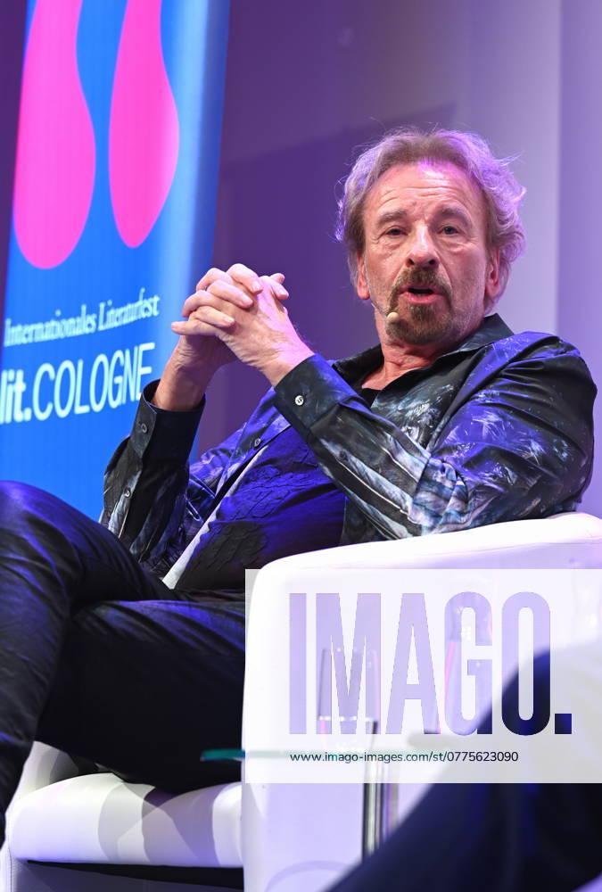 Presenter Thomas Gottschalk reads and speaks at Lit Cologne, the international literature festival