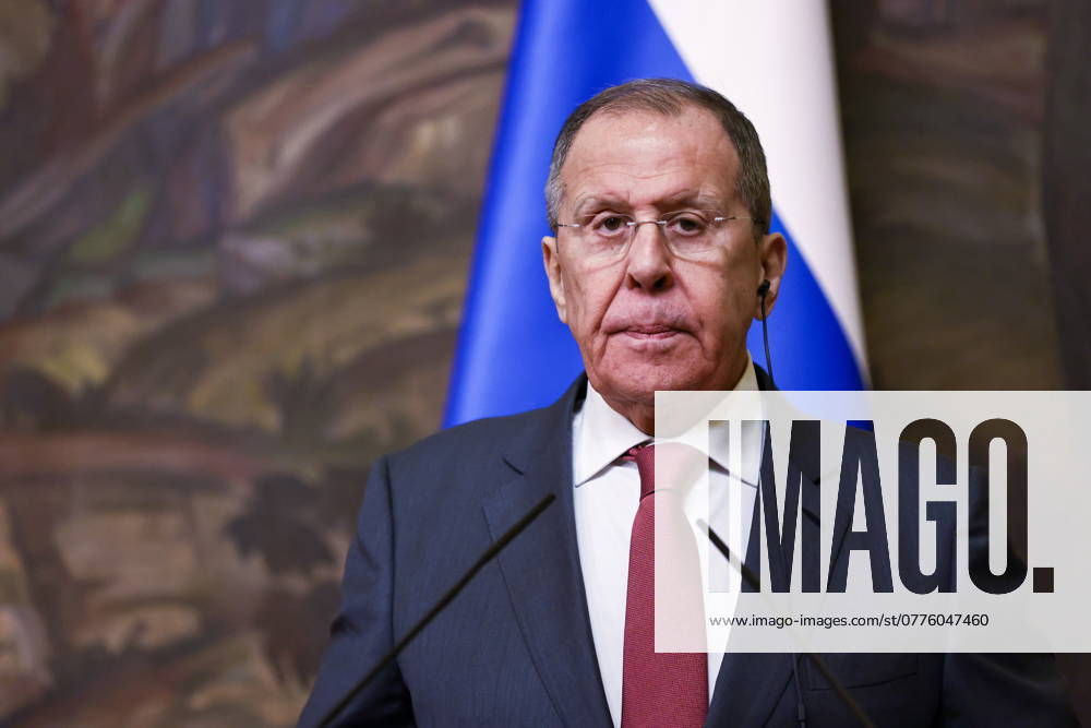 RUSSIA, MOSCOW - OCTOBER 28, 2024: Russia s Foreign Minister Sergei Lavrov attends a press conference following bilateral talks with his Kuwaiti counterpart Abdullah Ali Al-Yahya at the Reception House. Mikhail Tereshchenko TASS 75465999