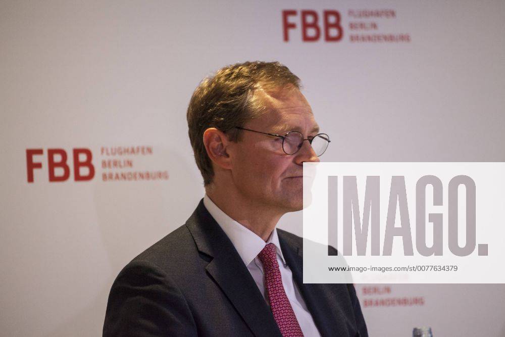 Regierende Bürgemeister Michael Müller auf der Pressekonferenz vom FBB am 06.03.2017 in Berlin Regierende Bürgemeister Michael Müller auf der Pressekonferenz vom FBB am 06.03.2017 in Berlin