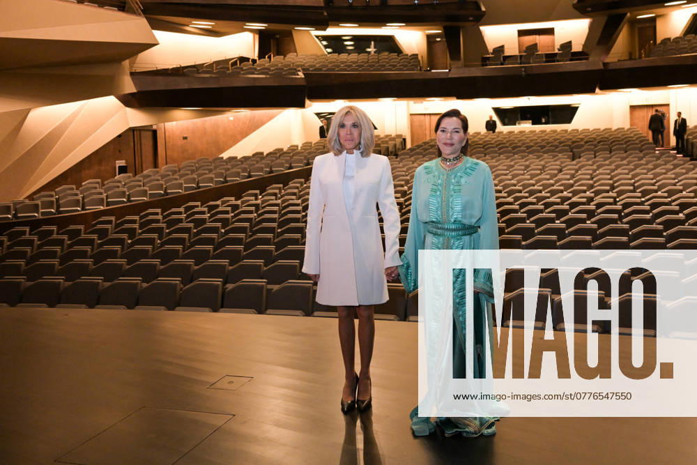 Brigitte Macron at inauguration Grand Theatre of Rabat Brigitte Macron with Princess Lalla Hasna of Morocco during the inauguration Grand Theatre of Rabat, Morocco on October 29 2024. Photo by Ammar Abd Rabbo ABACAPRESS.COM Rabat Morocco