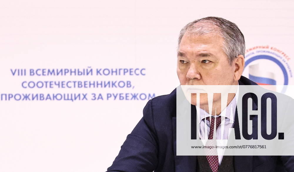 RUSSIA, MOSCOW - OCTOBER 30, 2024: Russian State Duma member Leonid Kalashnikov at the 8th World Congress of Russian Compatriots Living Abroad, at the Church Assembly Hall at the Cathedral of Christ the Saviour. Mikhail Tereshchenko TASS 75519015
