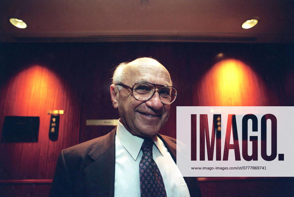 Nobel Prize economist Milton Friedman. 29Oct93 HONG KONG CHINA