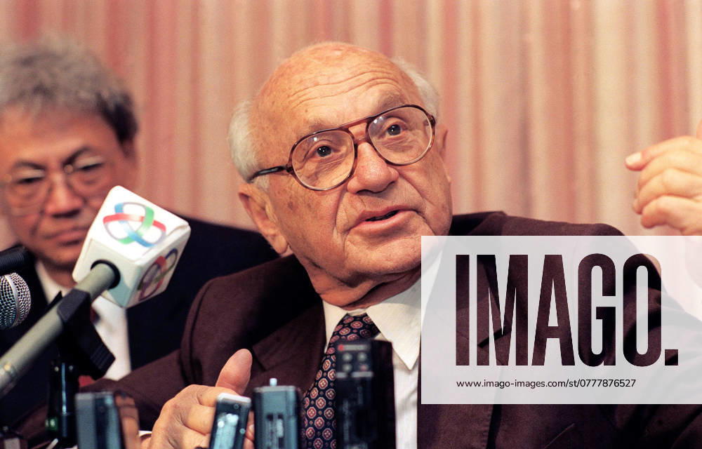 Nobel Prize economist Milton Friedman. 29OCT93 HONG KONG CHINA