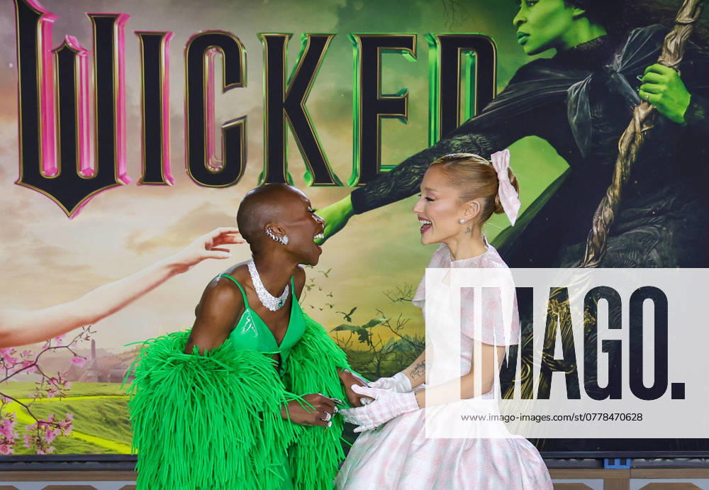 Celebrities attend the Los Angeles premiere of Wicked at the Dorothy Chandler Pavilion in Los Angeles, California Featuring: Cynthia Erivo, Ariana Grande Where: Los Angeles, California, United States When: 09 Nov 2024 Credit: Faye s Vision Cover Images . NOT FOR USE BY NEWSPAPERS BASED IN THE UK.