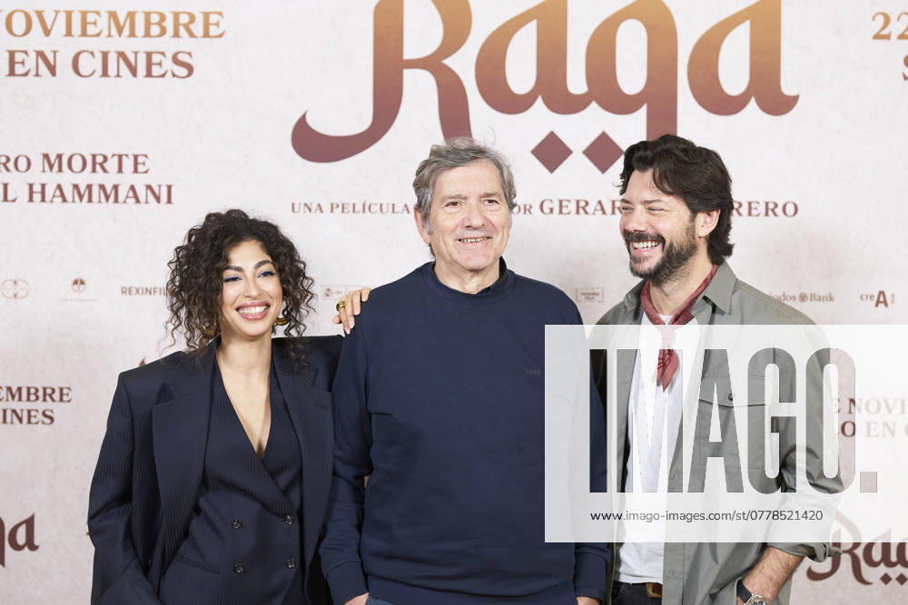 Alvaro Morte, Mina El Hammani, Gerrardo Herrero attends Raqa Photocall at URSO Spa Hotel on November 11, 2024 in Madrid, Spain Madrid Spain - ZUMAg15_ 20241111_zaf_g15_024