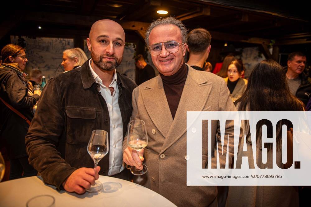 Frankfurt am Main, opening of the wine bar in Frankfurts Römer, the new tenant Pawel Resser and the entrepreneur Leo Parhomovski, head of Hermitage Home Design GmbH Co Kg ES