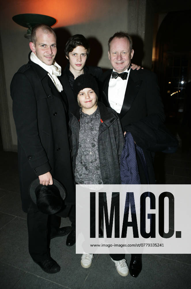 STOCKHOLM 20071219 Four Skarsgards in the same movie Gustaf, Bill, Stellan and Valter Skarsgard in the festive atmosphere in the City Hall after the gala premiere of the movie Arn the Templar STOCKHOLM SWEDEN