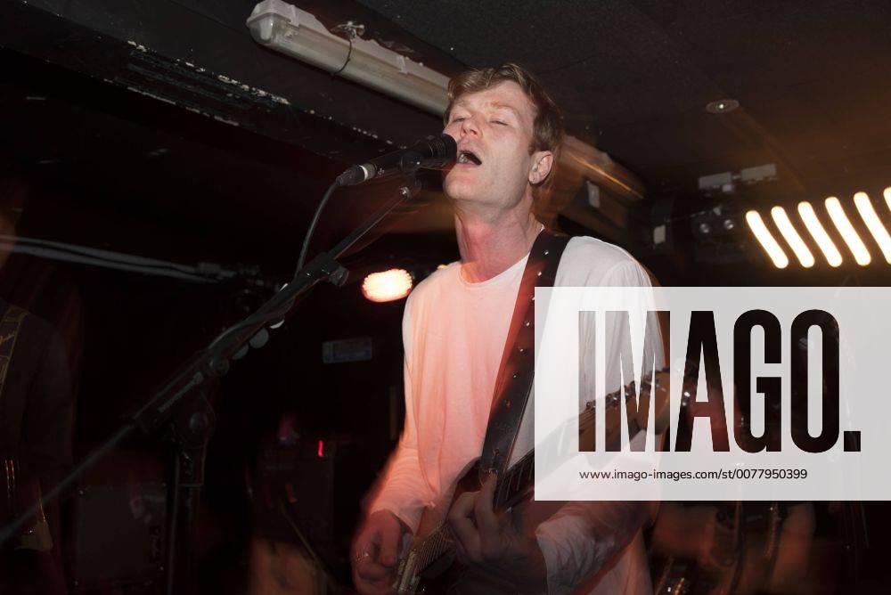 London, United Kingdom - English rock band Gengahr perform live on stage at Sebright Arms on March 25, 2017. Gengahr are a British indie rock band from London. The band was formed at Stoke Newington School in Hackney in 2013. The lineup is made of John Victor (guitar), Felix Bushe (vocals), Hugh Schulte (bass) and Danny Ward (drums) London United Kingdom - ZUMAn230 20170325_zaa_n230_847